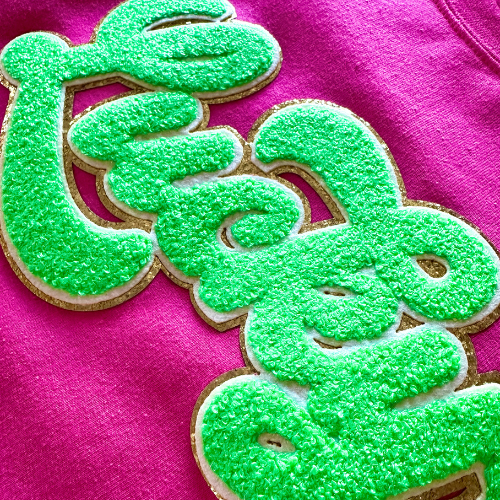 Lucky Chenille Patch Women's Sweatshirt