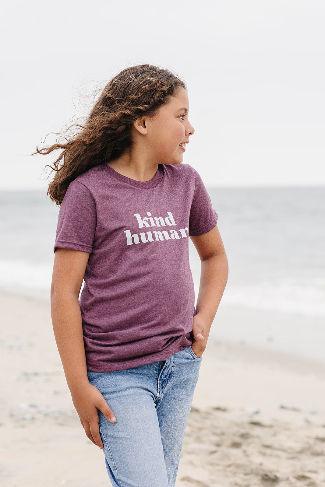 Kind Human Tee for Big Kids