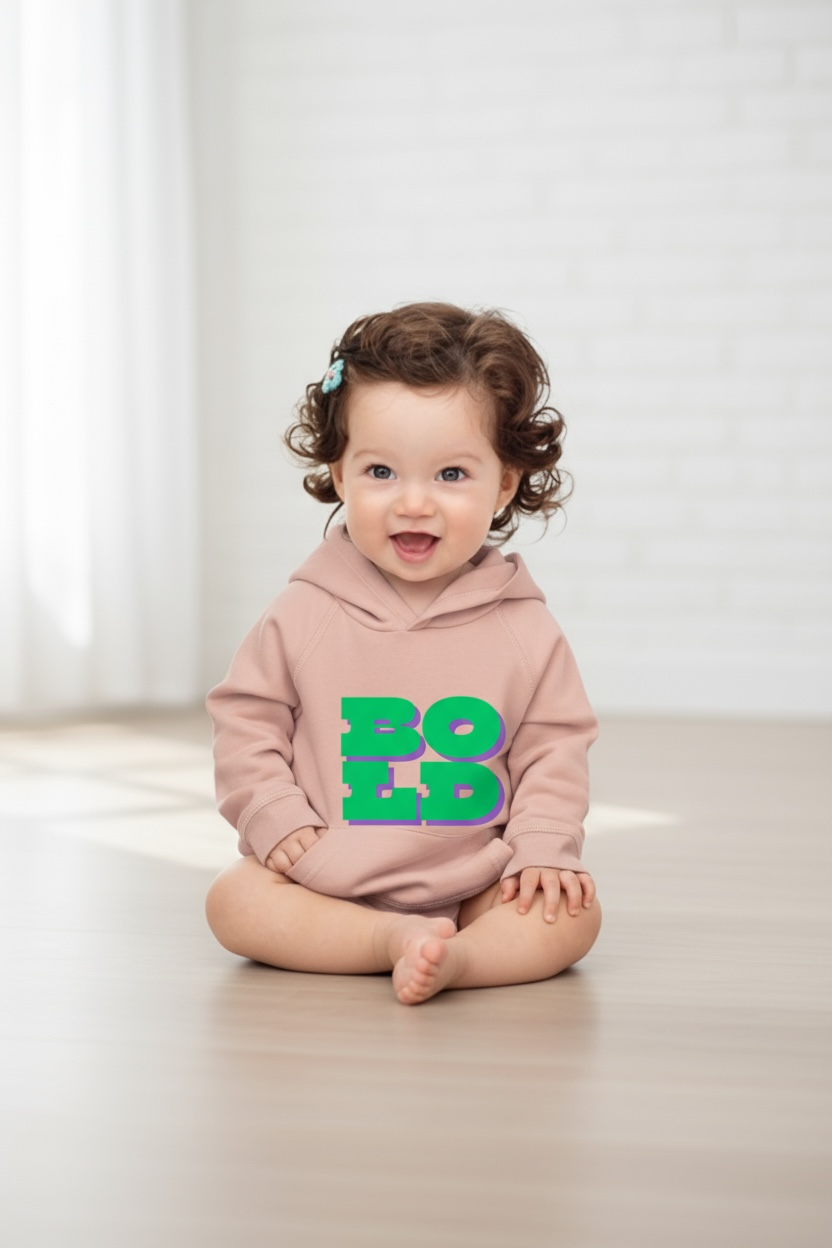 Bold Organic Hoodie for Little Kids