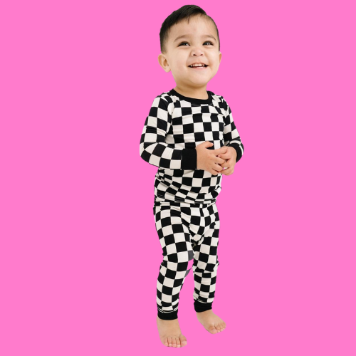 checkered bamboo pajamas