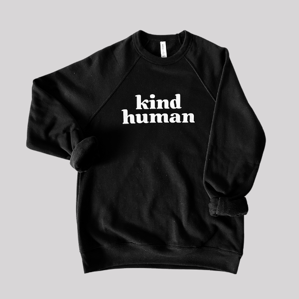 Kind Human Sweatshirt for Big Kids