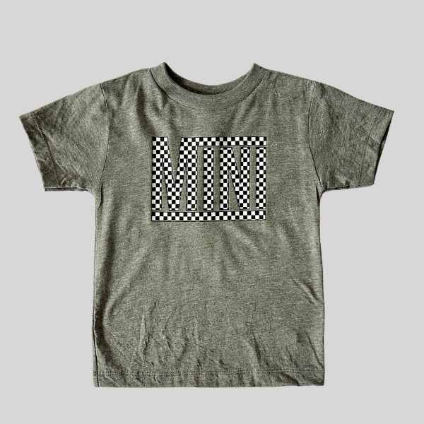 Checkered Mini Tee for Toddlers + Little Kids