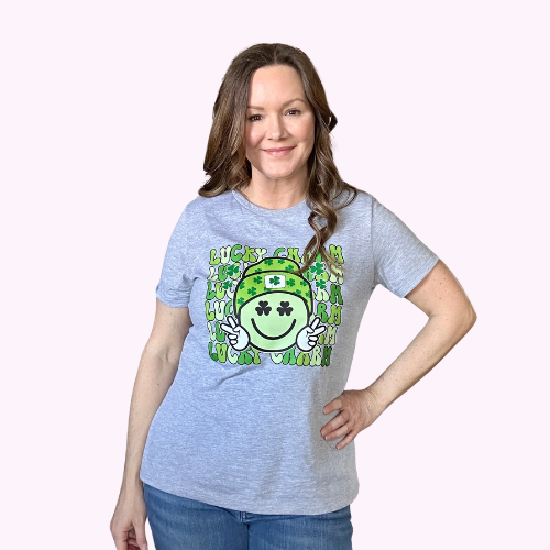 Lucky Charm Smiley Tee for Women