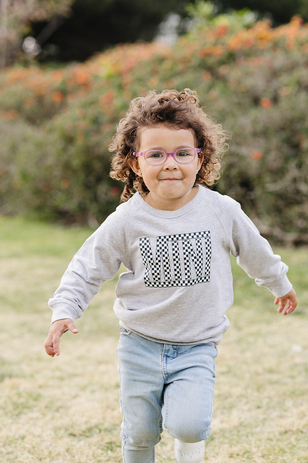 Checkered Mini Toddler + Little Kid Sweatshirt