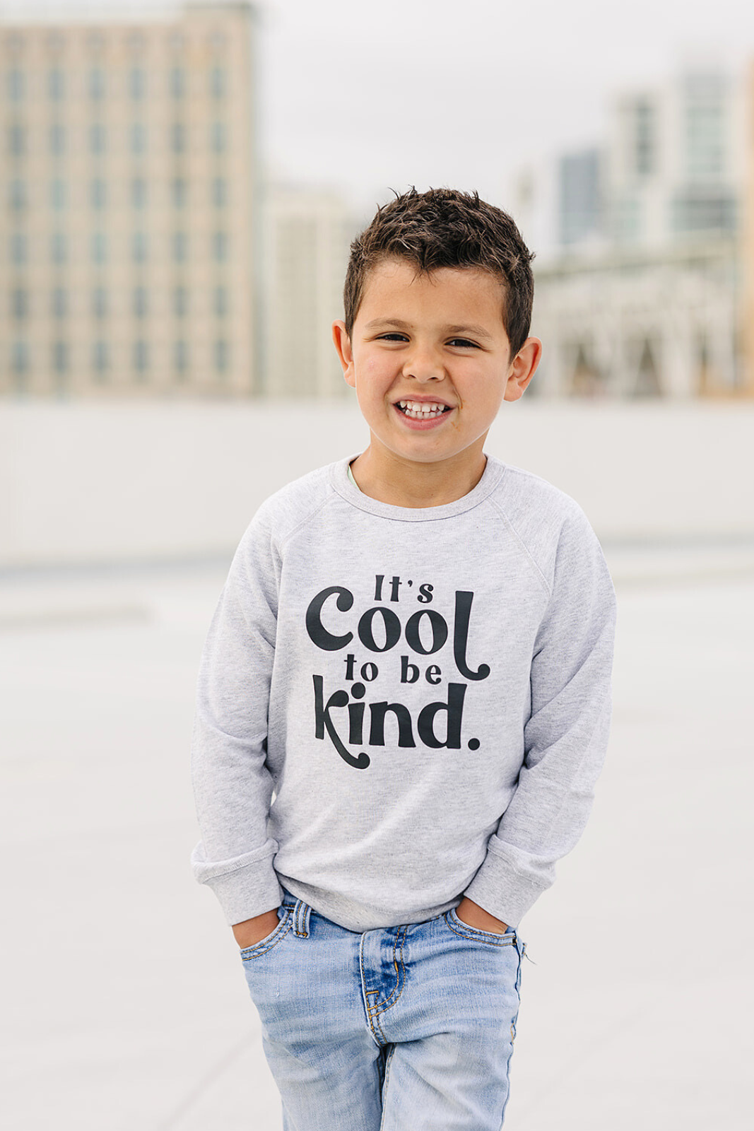 It's Cool To Be Kind Toddler + Little Kid Sweatshirt