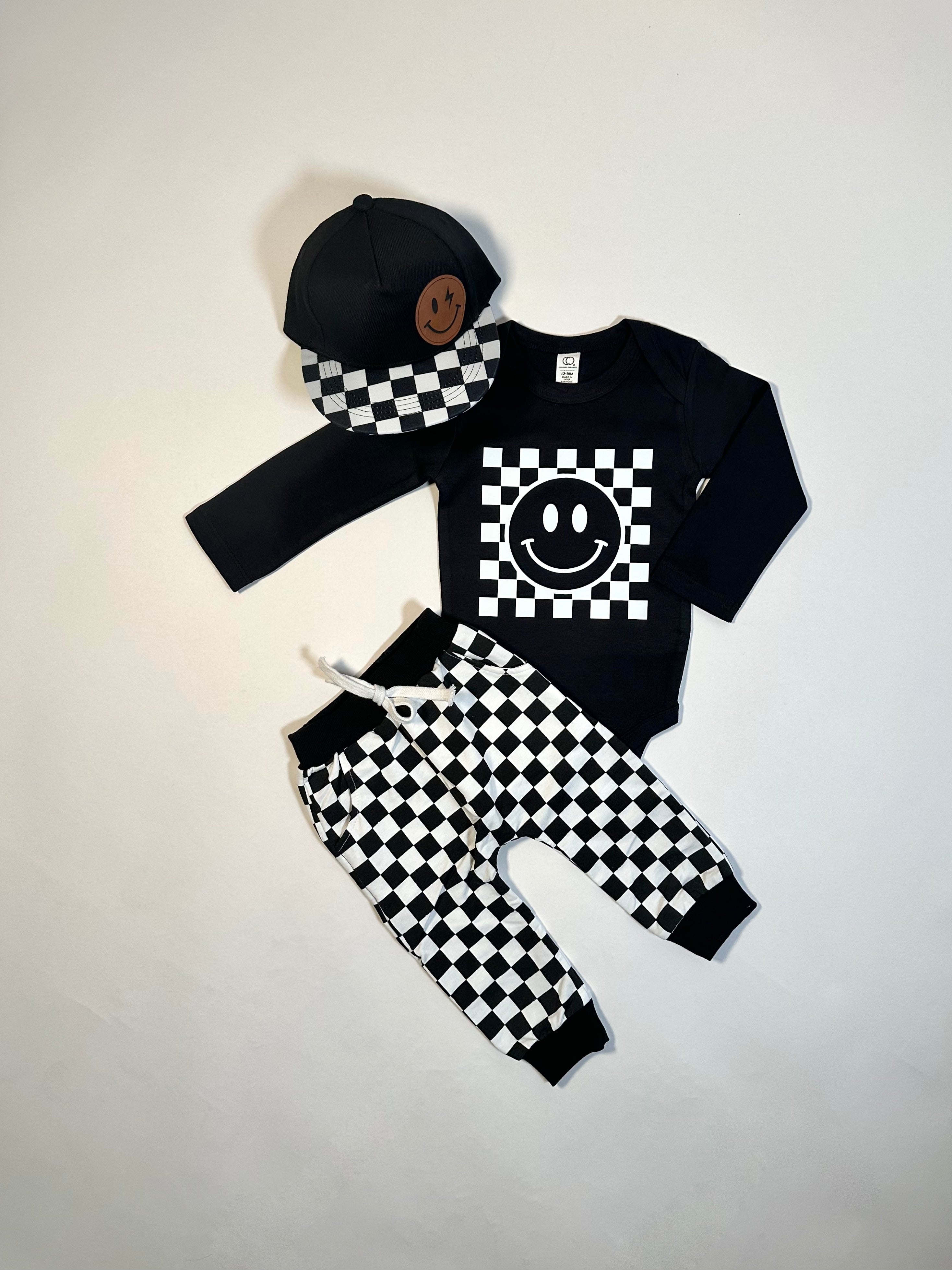 Black & White Checkered Joggers